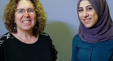 L-R: Dr. Debbie Yablonski and Enas Hallumi