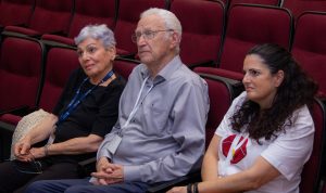 From L to R: BizTech supporters Yehudit and Yehuda Bronicki, Dr. Lital Atia