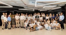 Students of the program with the program's leadership, Technion management, and Anières representatives