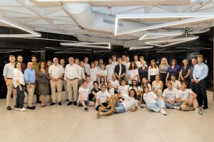 Students of the program with the program's leadership, Technion management, and Anières representatives