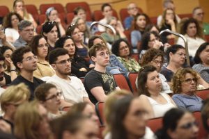 The audience at the event